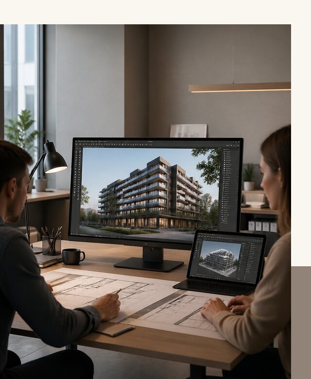 3D визуализация архитектуры и объектов строительства в Сосногорске