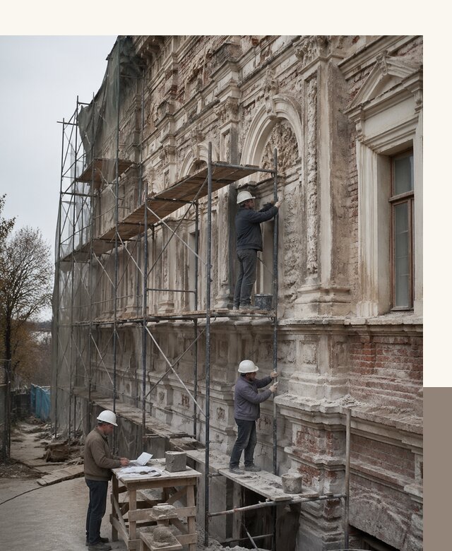 Реставрация объектов культурного наследия под ключ в Сосногорске